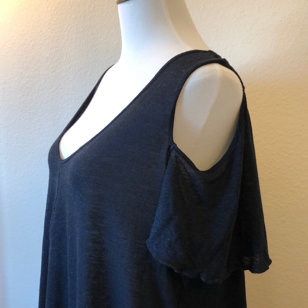 Free People Cold Shoulder Tee